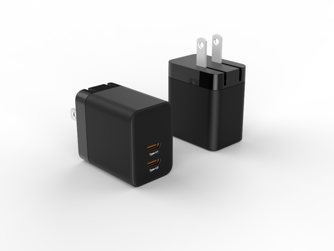 45W Dual USB-C GaN Charger