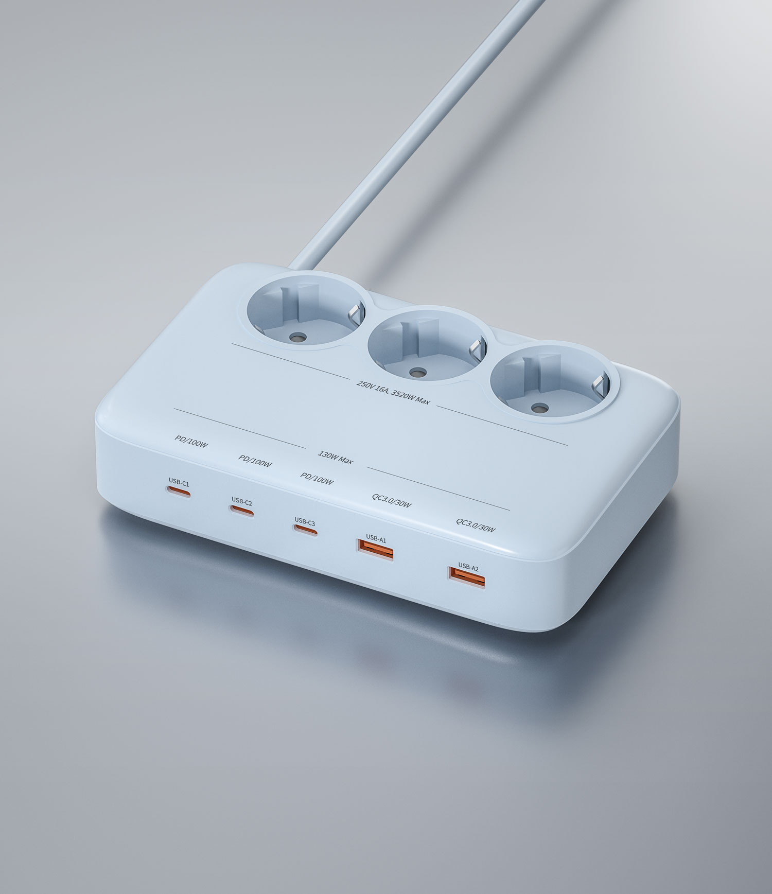 Korea 130W GAN Power Strip
