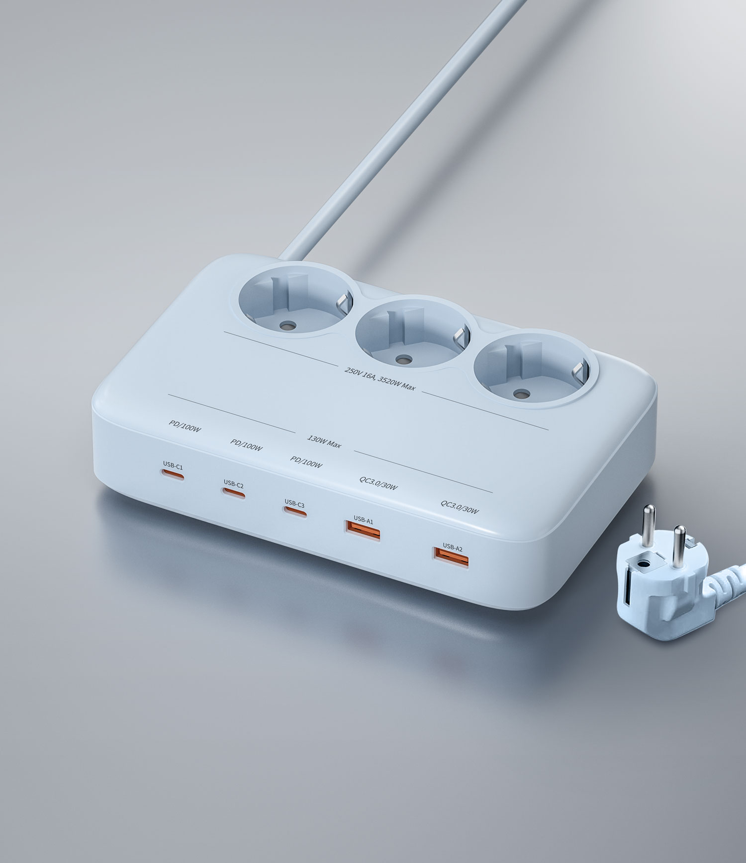 Korea 130W GAN Power Strip