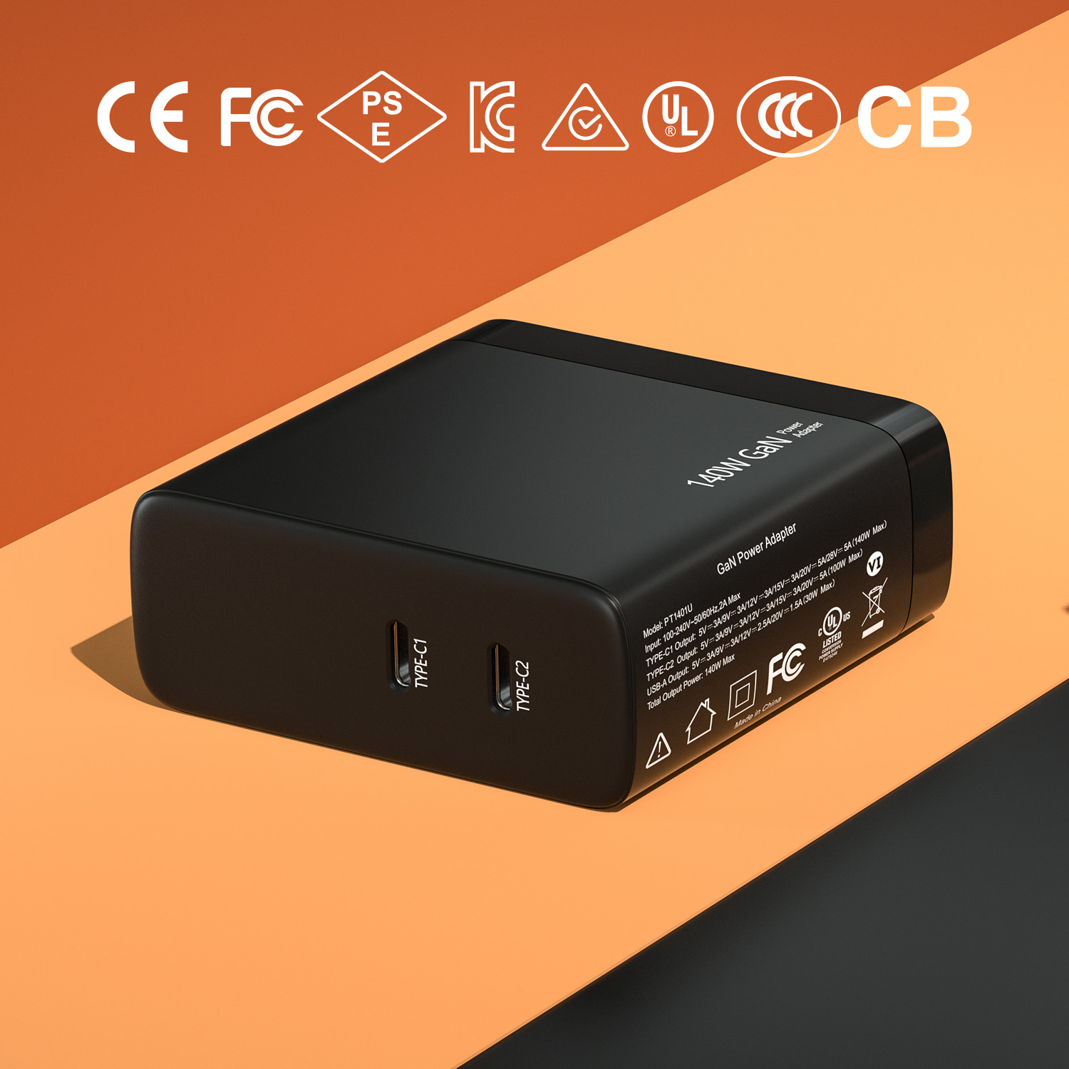 140W Dual C Charger